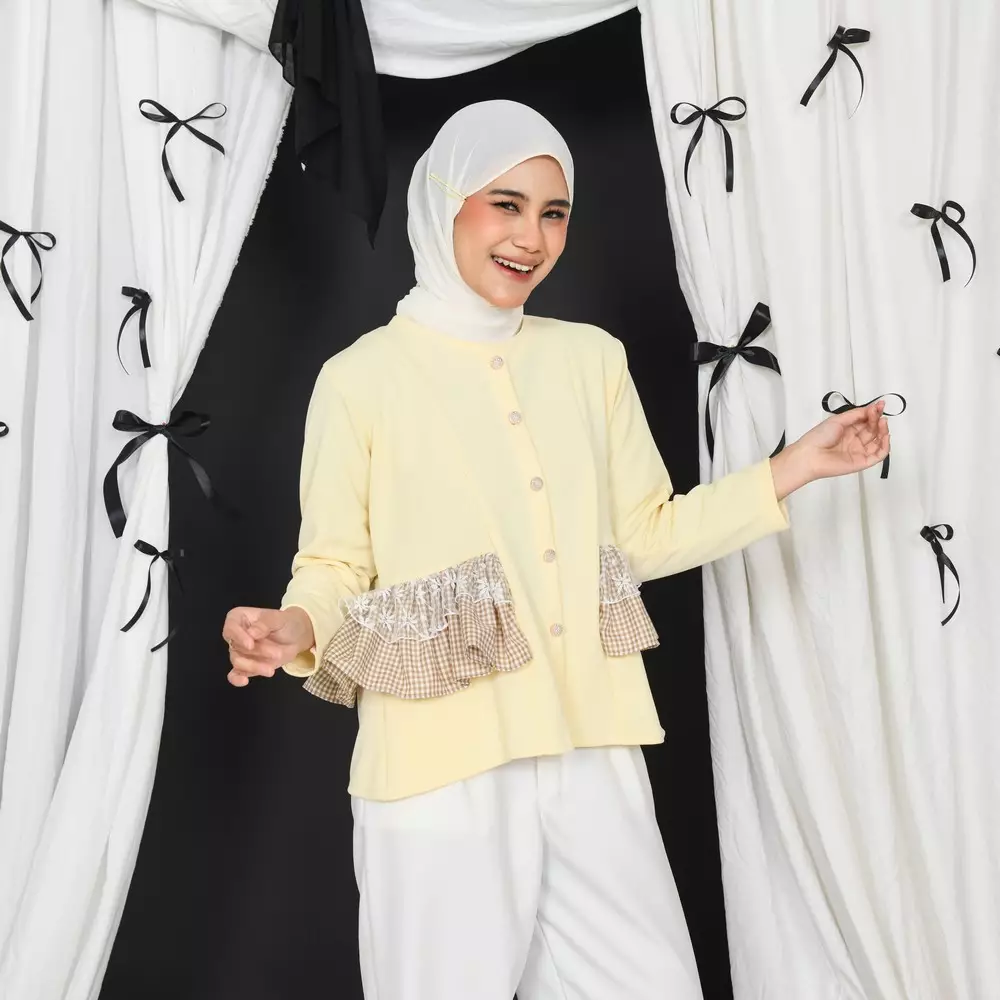 Canna Ruffle Tops - Soft Yellow M19967 R21S4