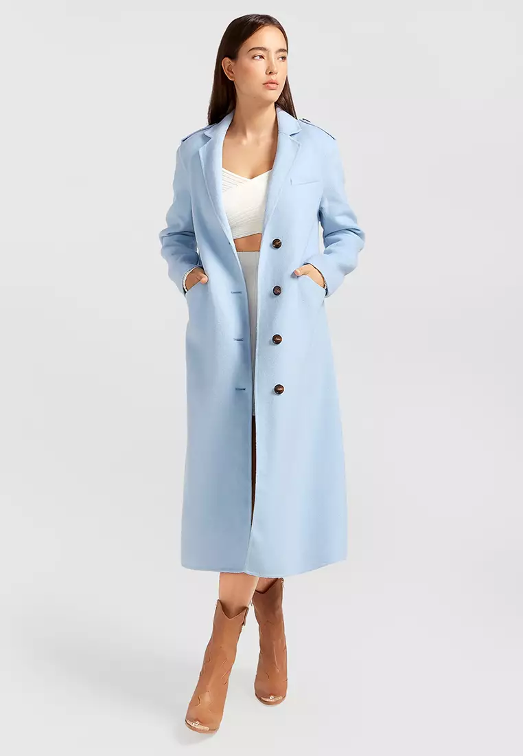 White longline sale coat