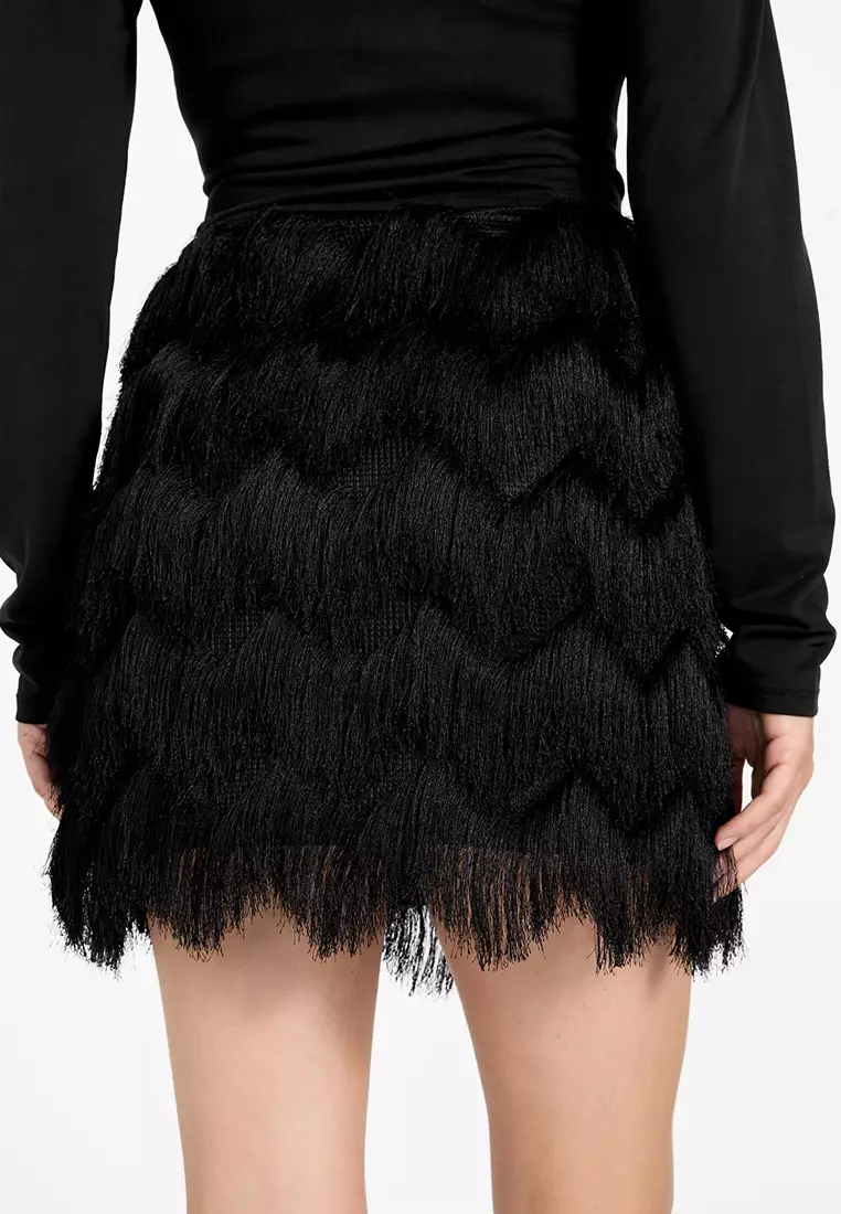 Alyna Mini Fringe Skirt