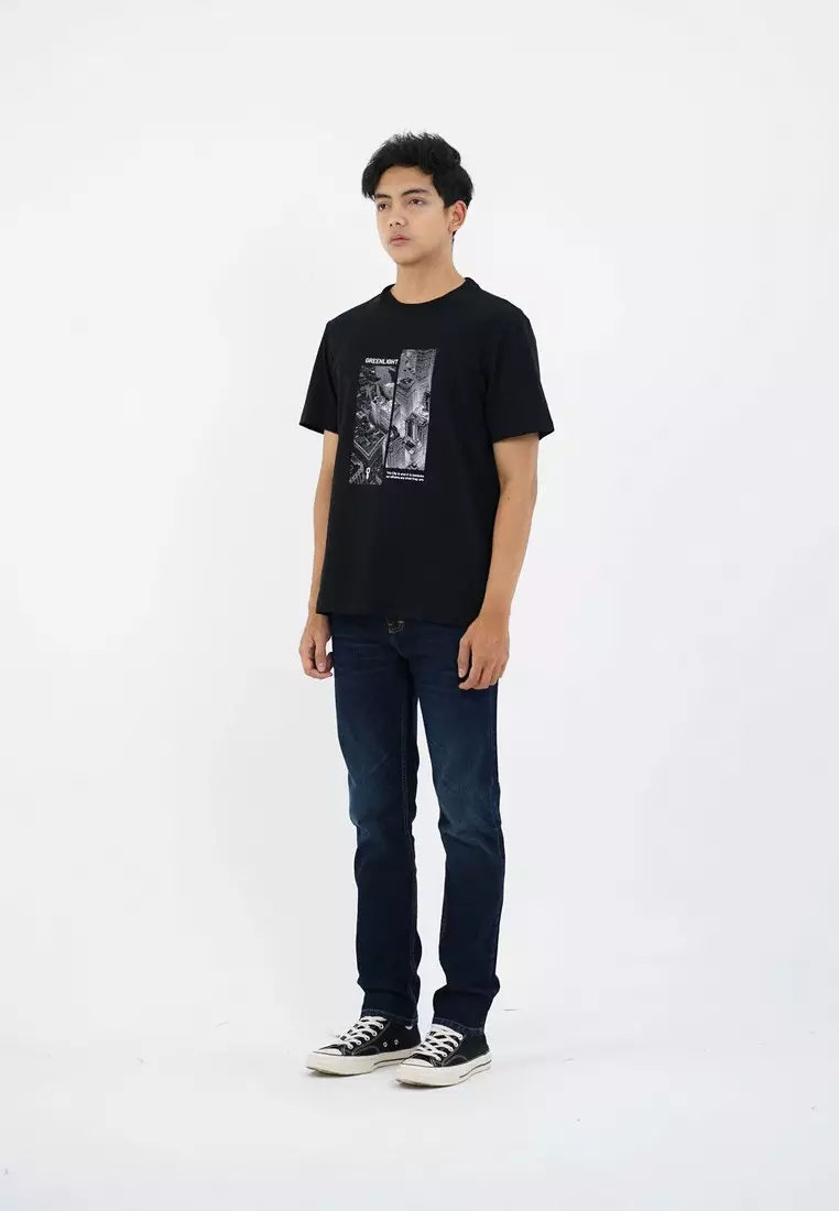 Greenlight Men's T-Shirt Short Sleeve Regular Fit Cotton Shar OL-C341224