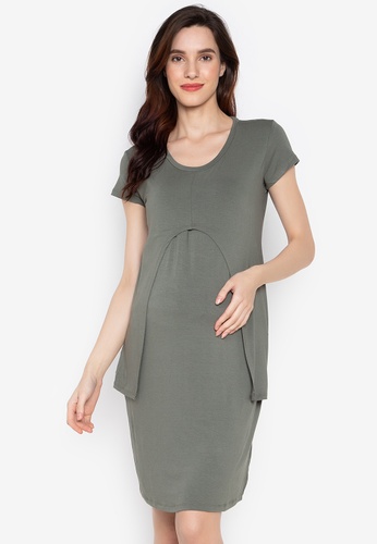 Shop Buntis Elisa Nursing Maternity Dress Online On Zalora Philippines