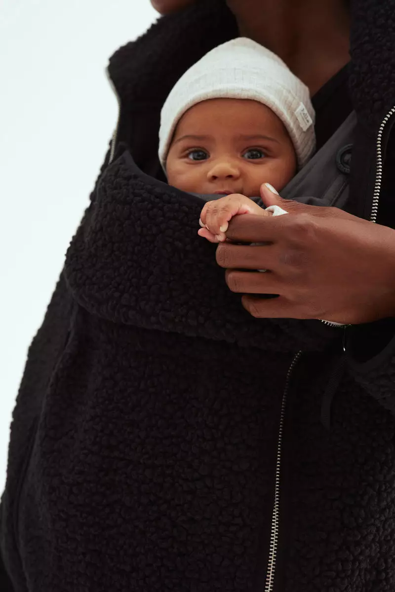 MAMA Before & After Babywearing teddy jacket