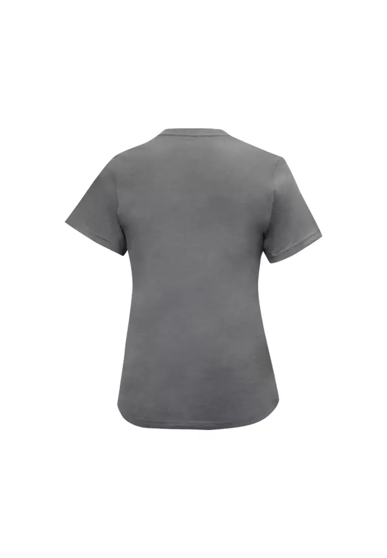Ladies Grey Round Neck T-Shirt
