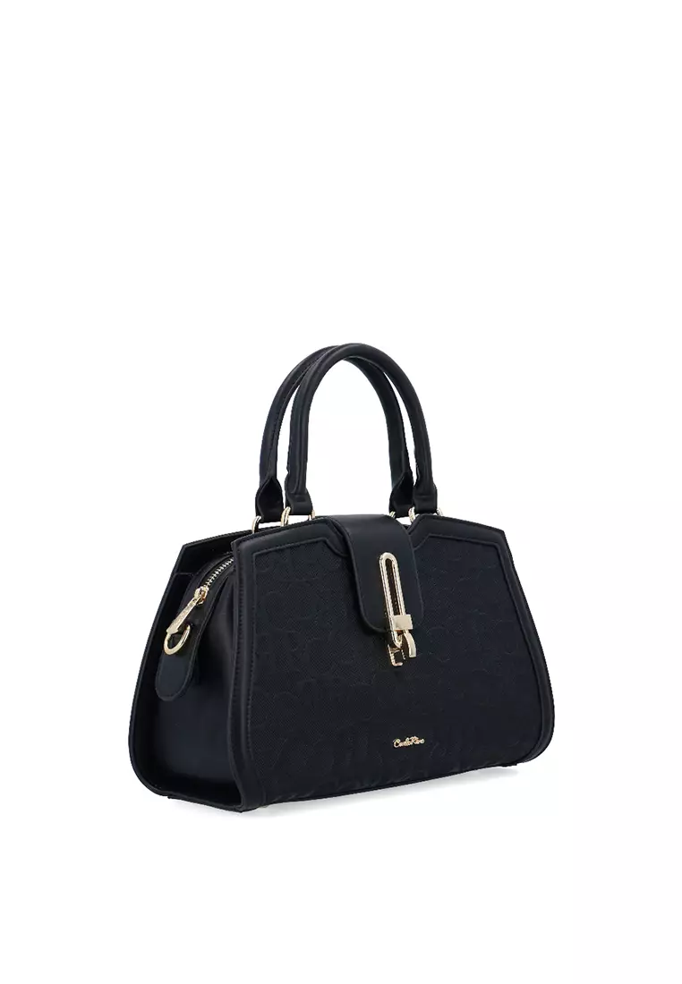 CR Aurea Top Handle Bag - Black