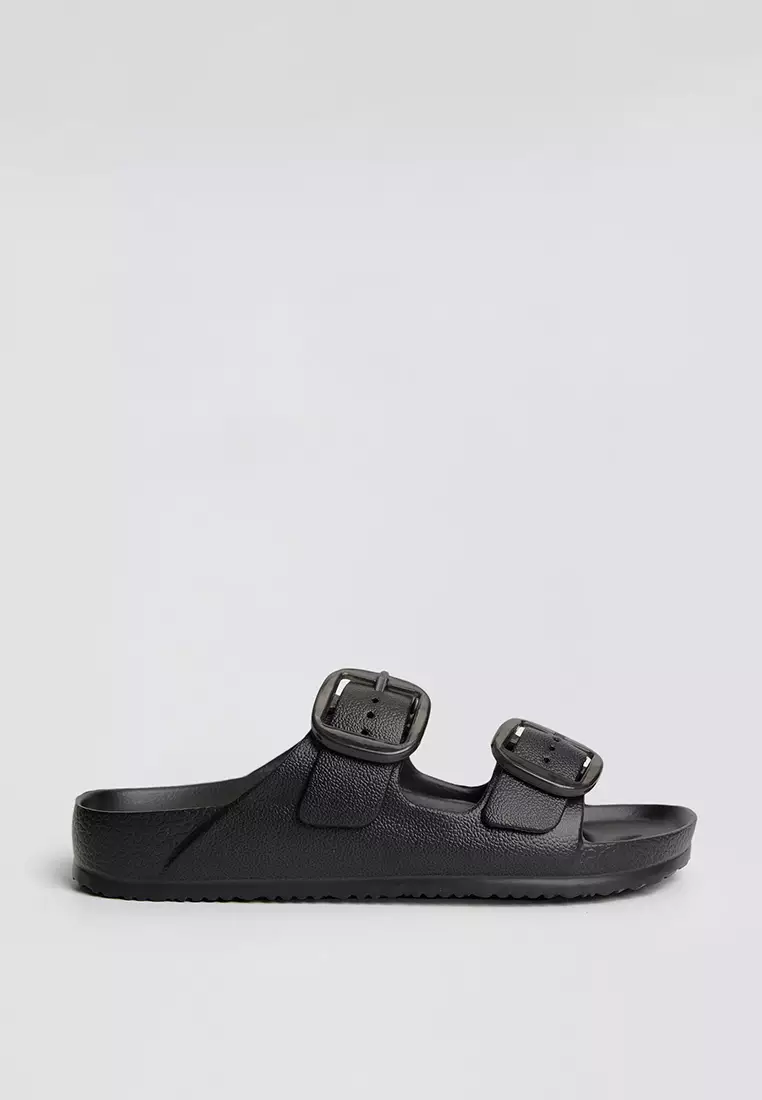Women's Two Band Rubber Slides