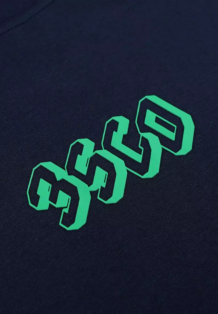 3Second Men's T-Shirt Short Sleeve Regular Fit Cotton Logo Script Patty C910125