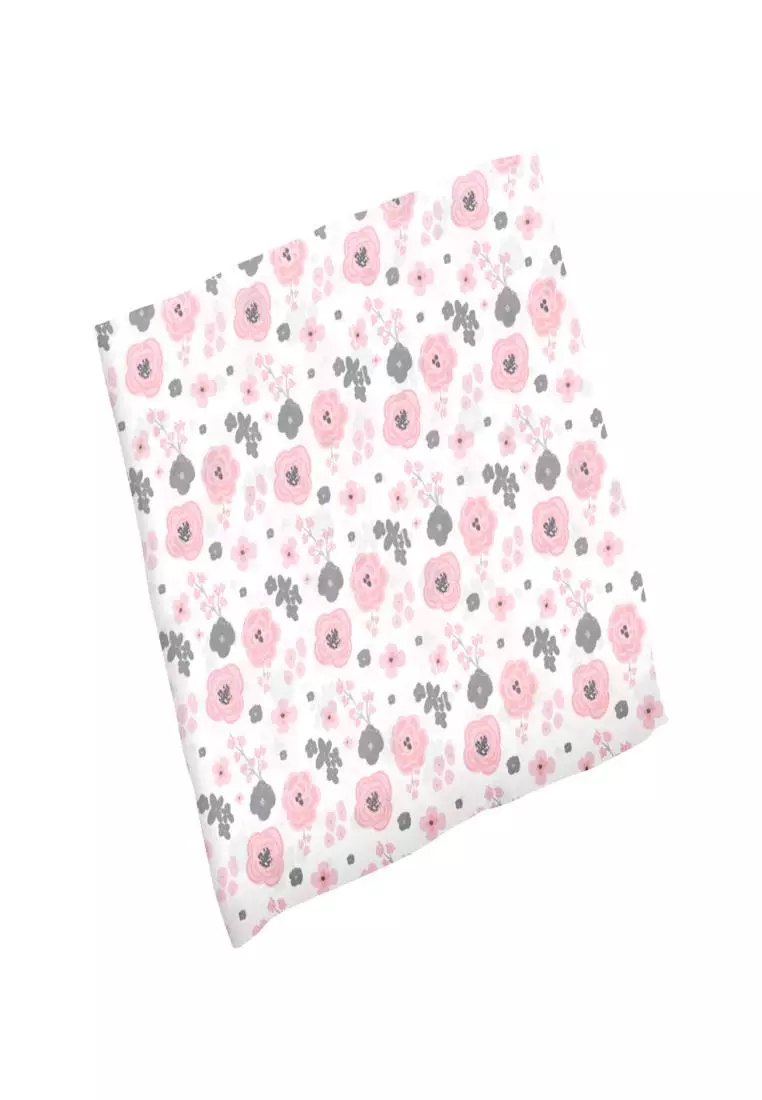 Stephen Joseph Bamboo Blanket and Beanie Set for Babies Flora