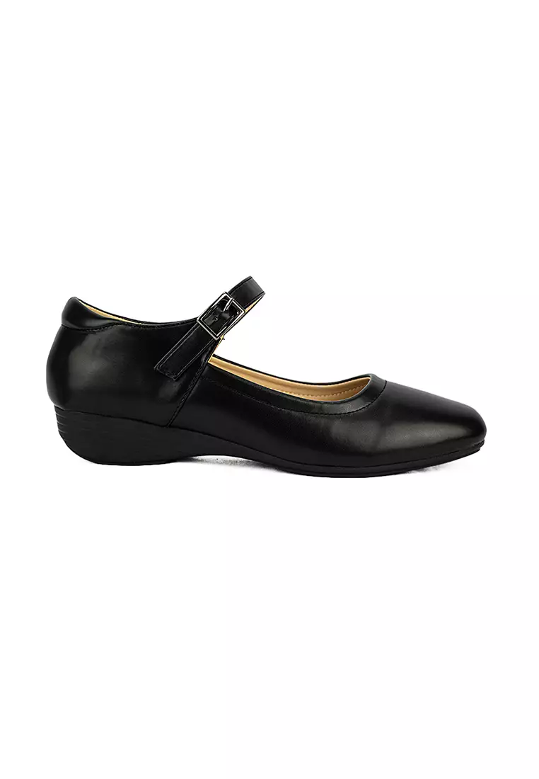 Women's Flats School Shoes LW 24180 Black  C29 C41