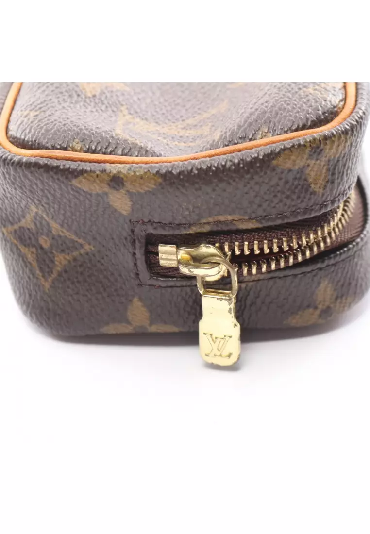 Pre-Owned Louis Vuitton Pouch Monogram Truth Wapiti Brown Canvas