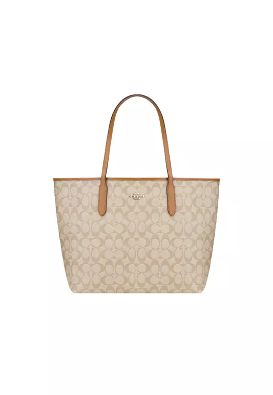 City Tote Bag In Signature Canvas 5696