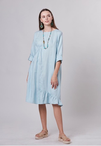 East India Company Donna- Linen Midi Dress 02AAFAAD4DC46FGS_1