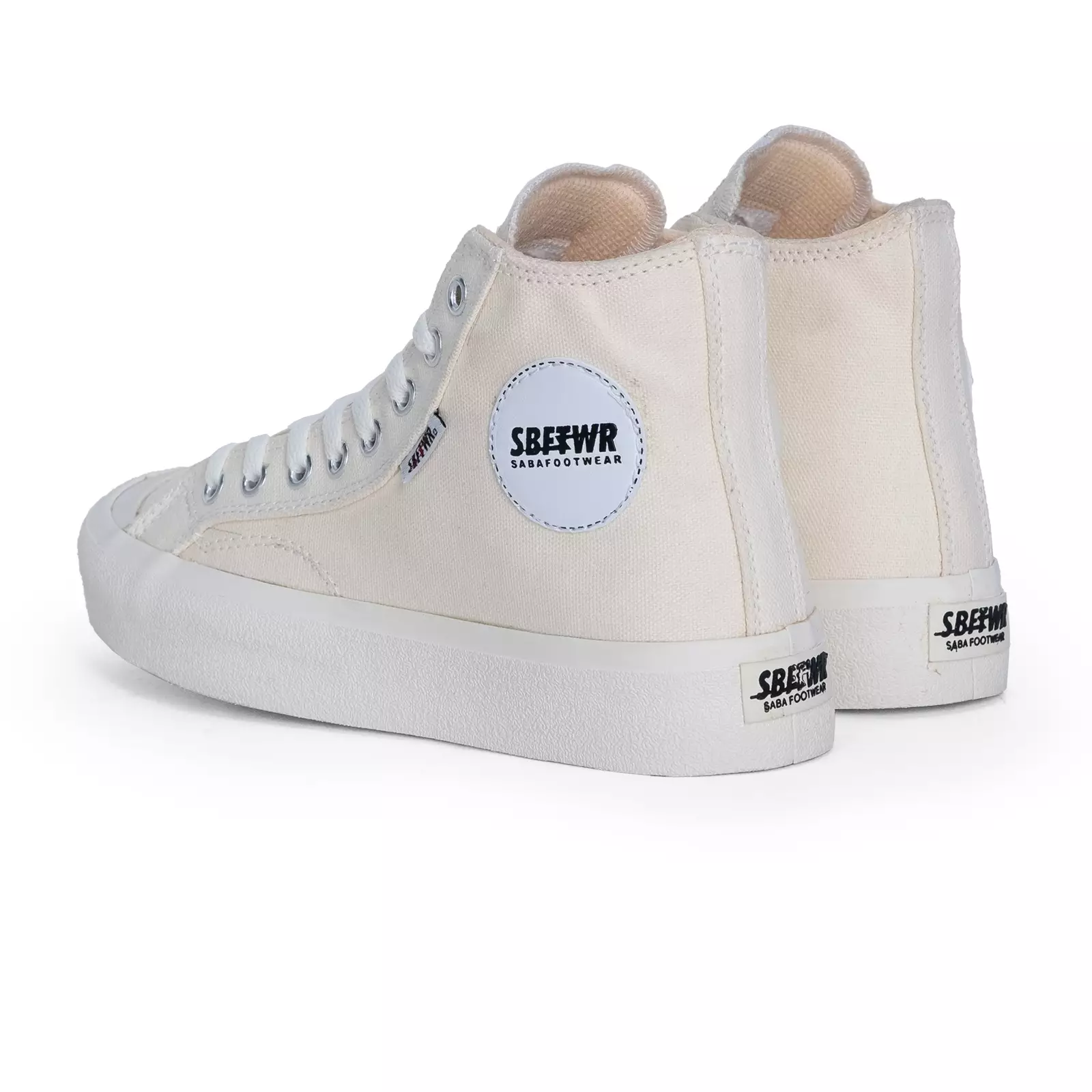 SABA Basic High Krem - Sepatu Sneakers Casual Pria Wanita