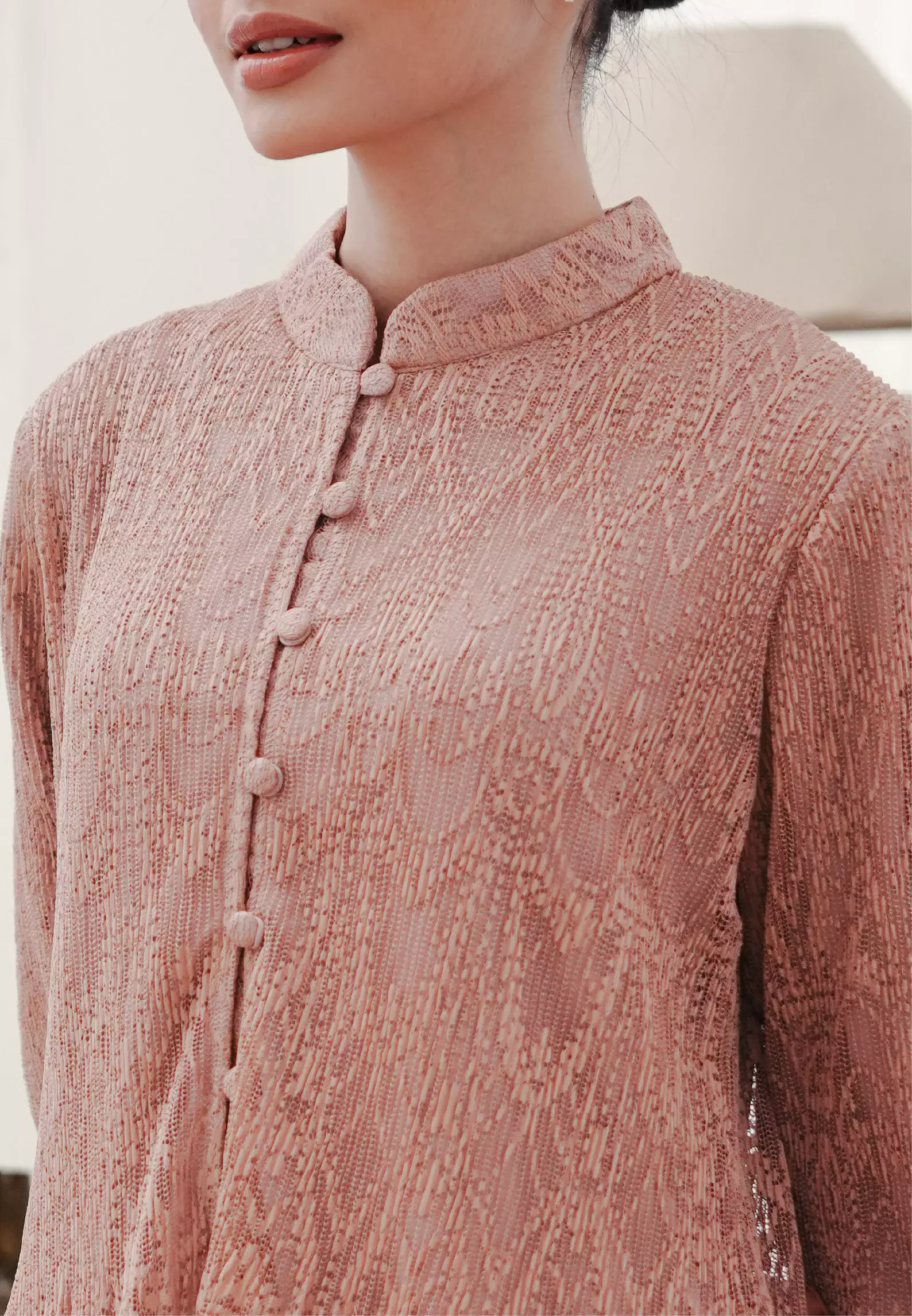 Dalilah Blouse -  Dusty Pink