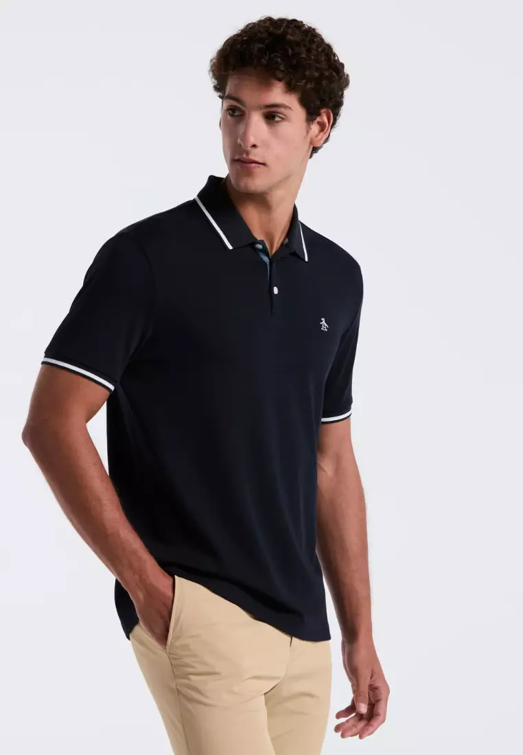 Cotton Interlock Tipped Polo