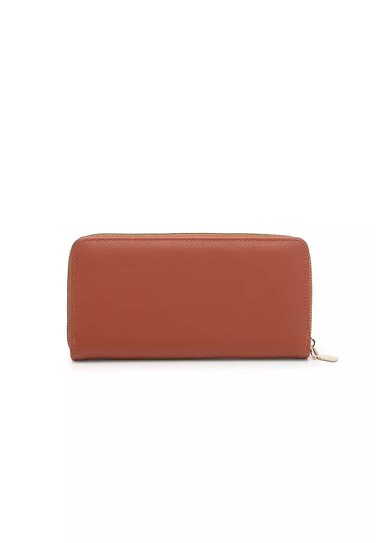 Women's Long Wallet / Purse - Brown