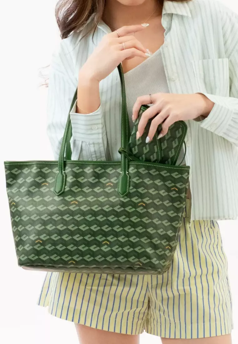 Russo Medium Tote Bag Green