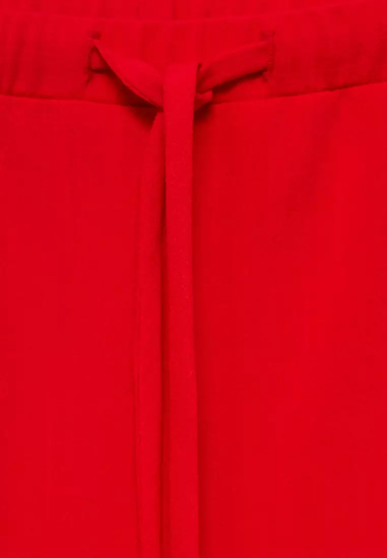 Drawstring Straight Trousers