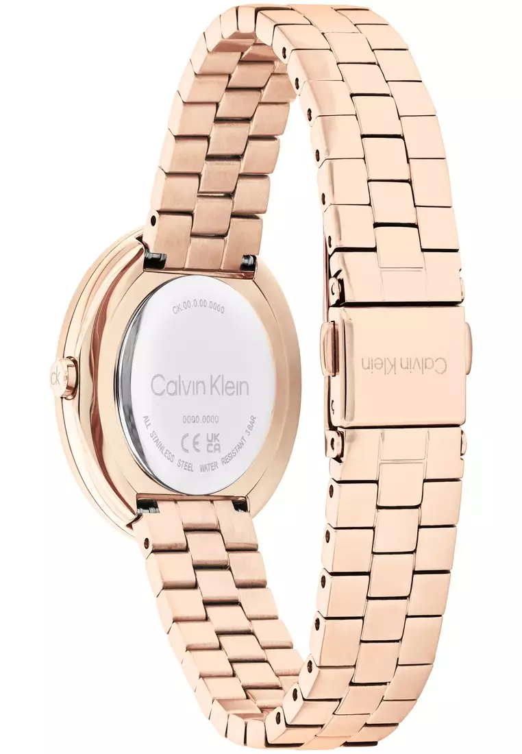 Women's Ionic Plated Rose Gold Steel & Crystal Indices Watch - CK25100095