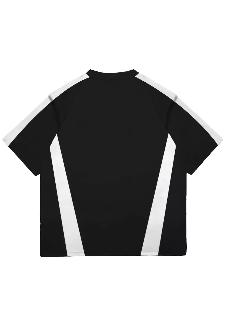 MTU33 Jersey Premium Oversize 260gsm Thirdday Vintage Streetwear bahan Heavy Jersey  "dakika logoicon fangs hitam"