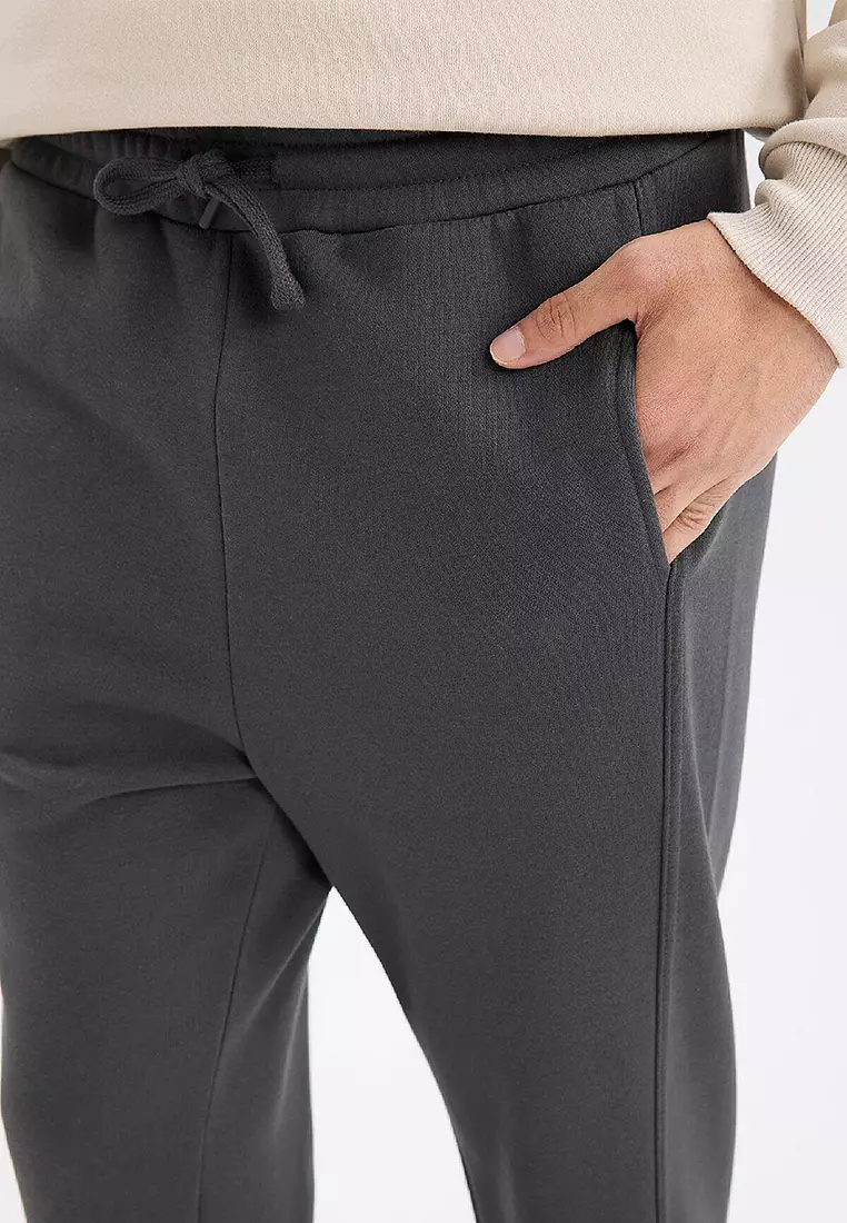 Sporty Drawcord Panel Sweatpants