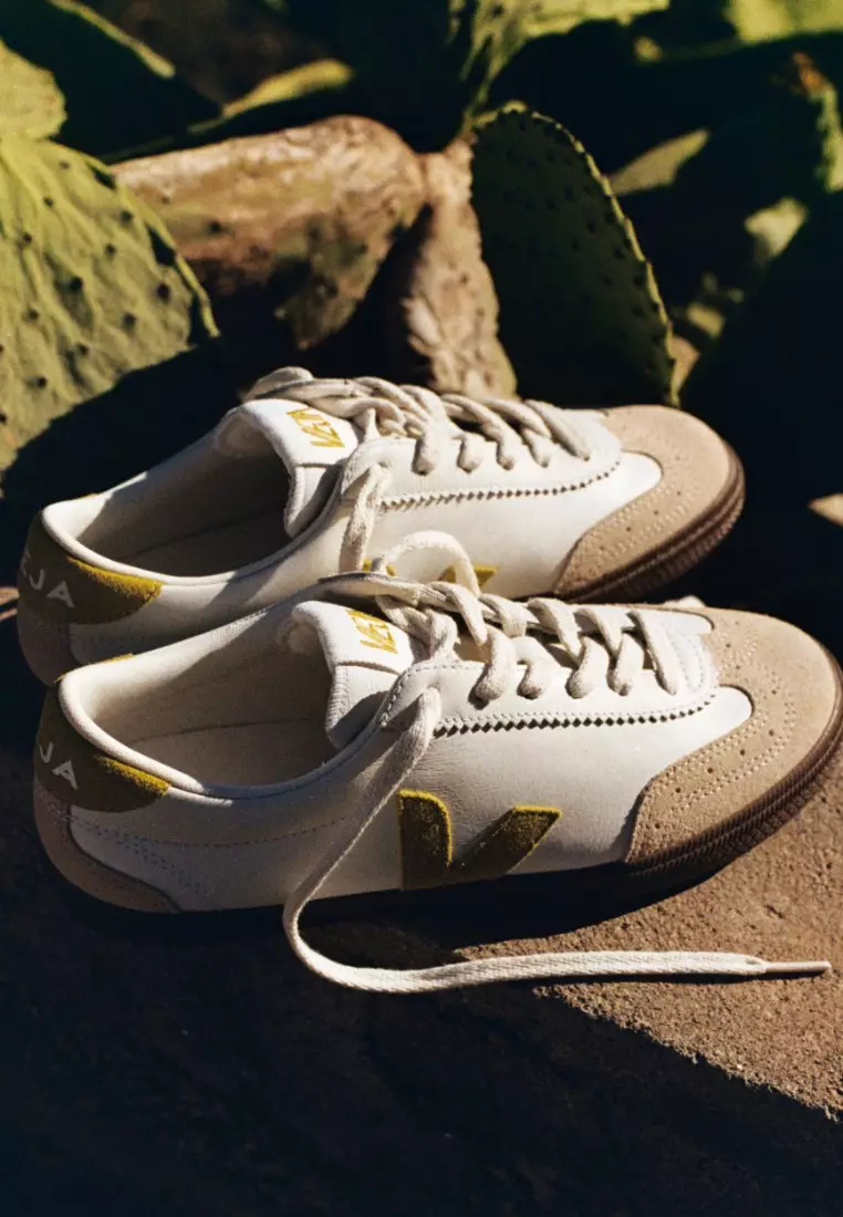 Volley Leather White Liquor Bark Sneakers