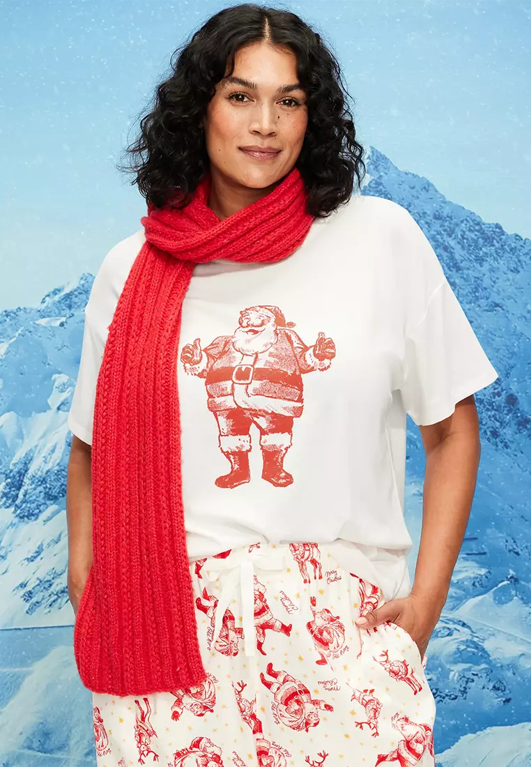 Holiday-Graphic Crew-Neck T-Shirt for Women