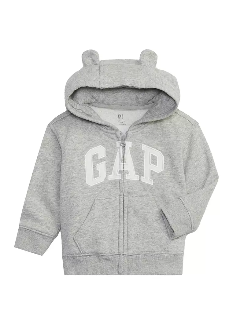 Buy GAP Fleece Logo Zip Hoodie Online | ZALORA Malaysia