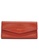 POLO HILL red and orange POLO HILL Ladies Croc Textured Long Flap Over Tri-Fold Wallet 46A9AAC58331DDGS_1