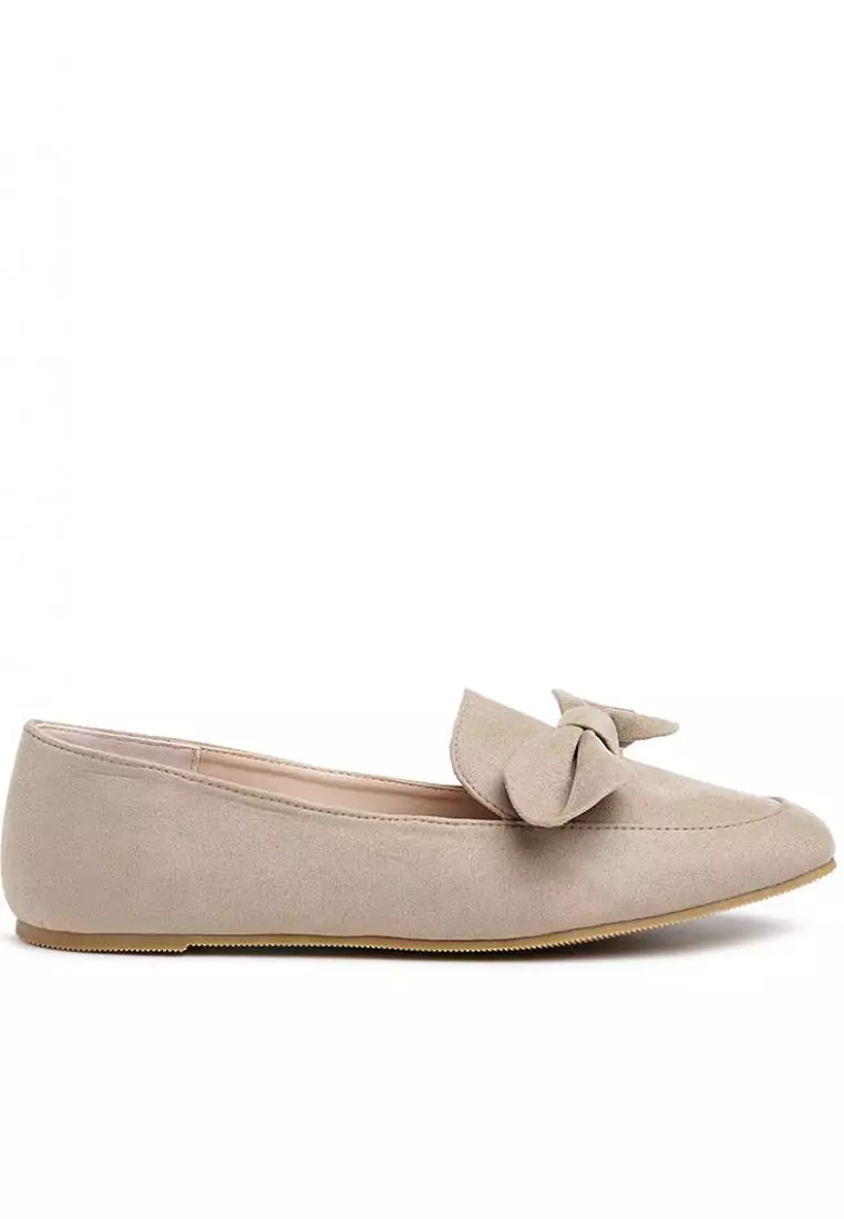 Tannse bow loafer shop