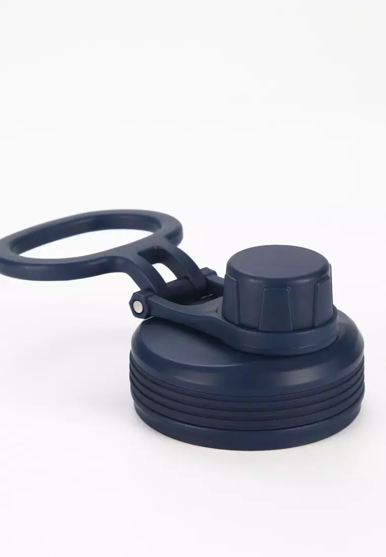 Crossing Urban Ceramic S/S Insulated Screw Cap Sports Bottle With Handle 400ml - Ink Blue (Dark Blue)