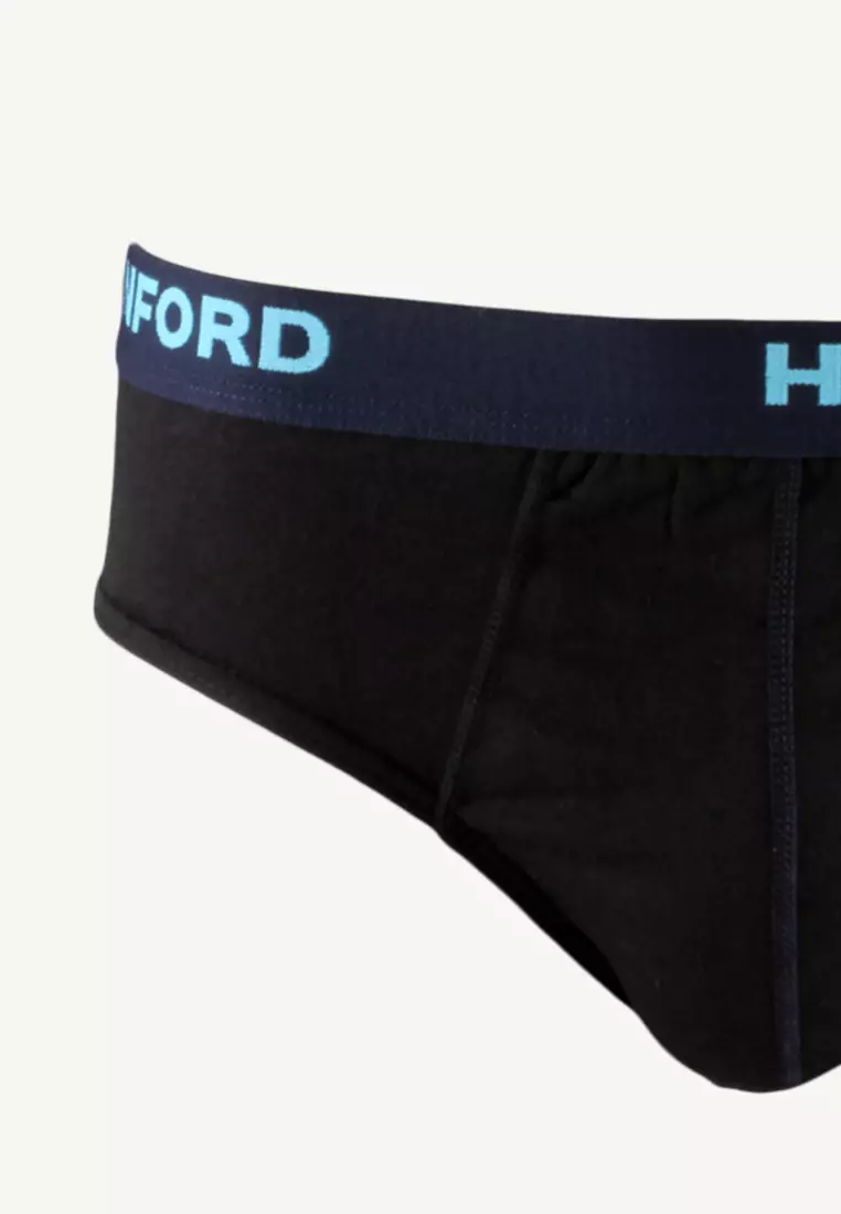 Regular Cotton Men's Briefs Stoked - Black (3in1 Pack)