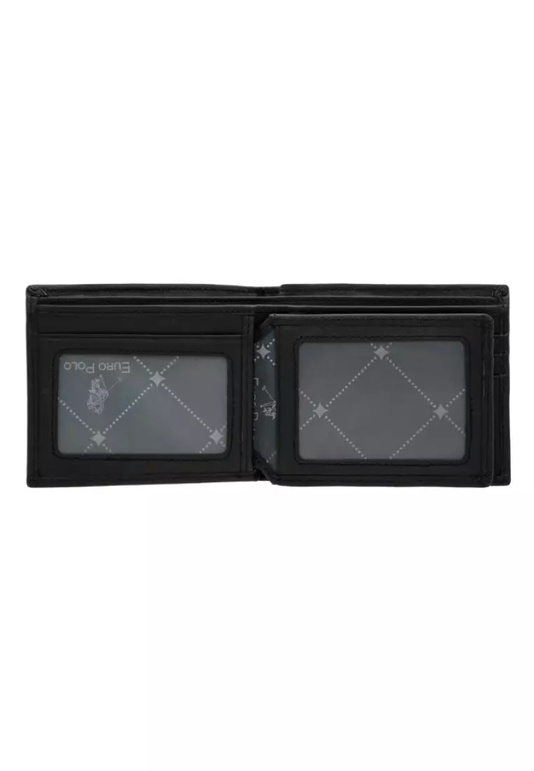 Euro Polo Pebble Leather Flip Dual ID Bifold Wallet EWB 40352