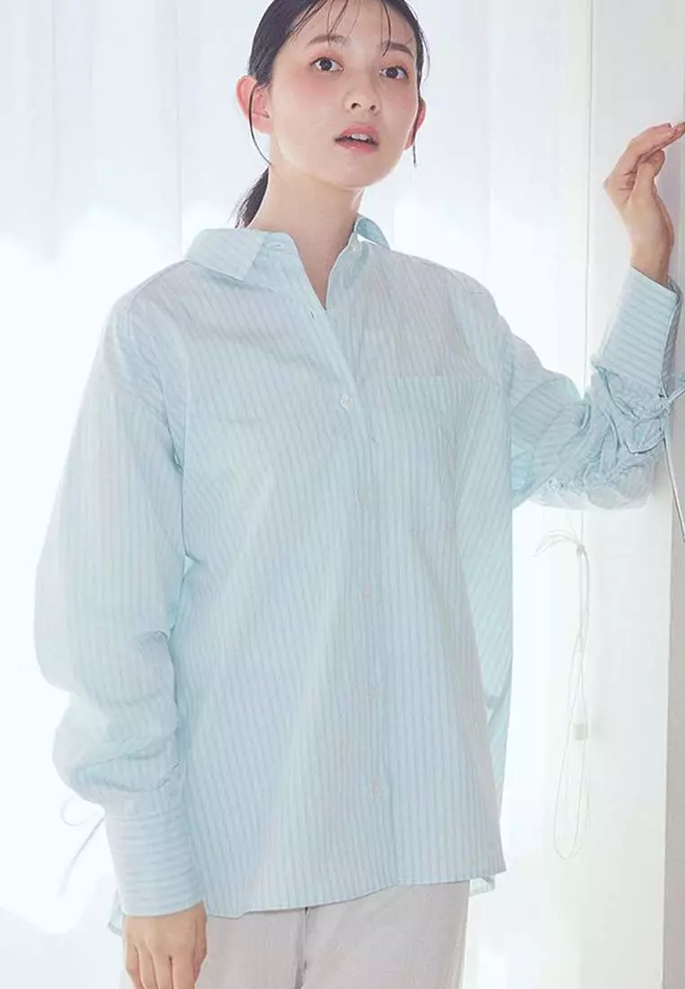 Earth Music  & Ecology - Riko Back Drawstring Shirt