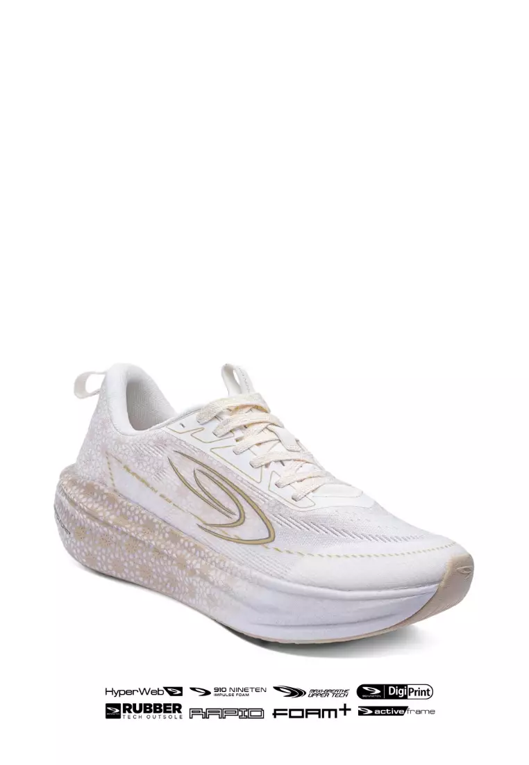 910 Nineten Aurorun Stride SE 11TH Anniversary - Putih Beige/Emas/Coke