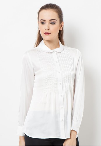 A&D MS 622 Shirt Long Sleeve With Pintak - White