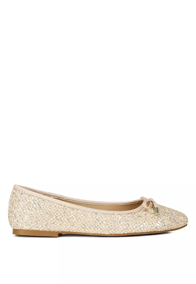 Glittery flats hot sale