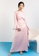 Lubna pink Satin Abaya Dress With Trimmings 4A266AA3C9A8FEGS_3
