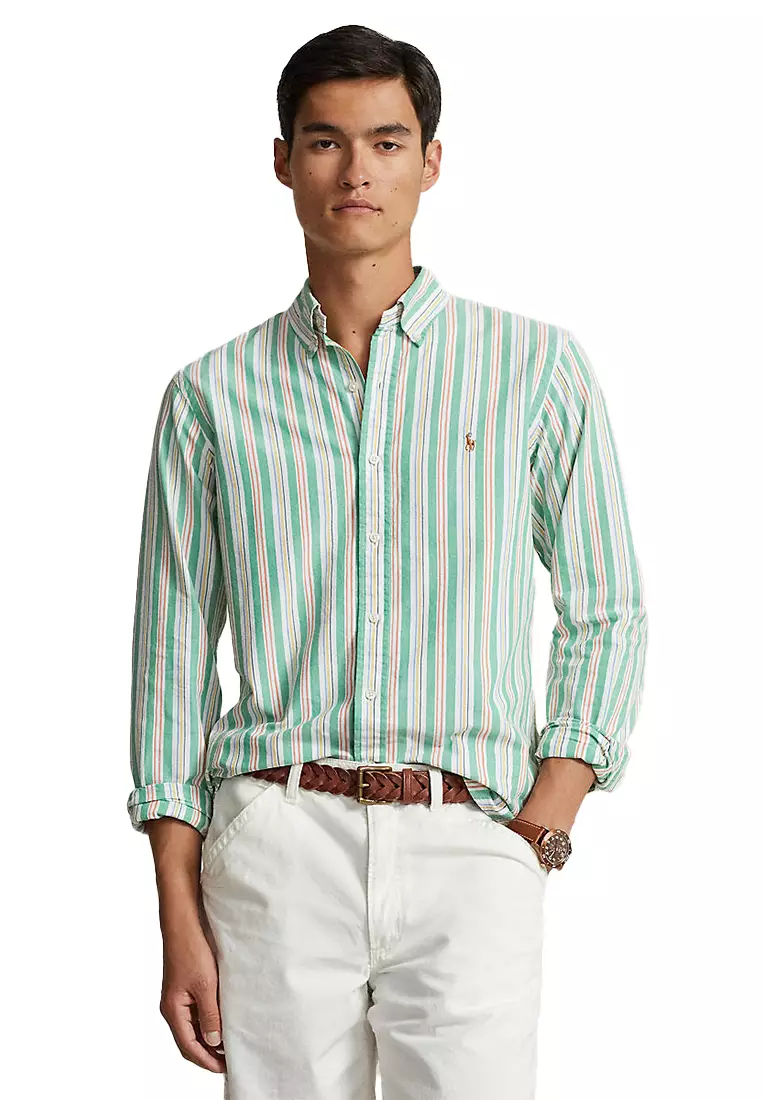 Custom Fit Striped Oxford Shirt