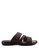 Louis Cuppers brown Triple Strap Sandals 65020SH27FB9DEGS_1