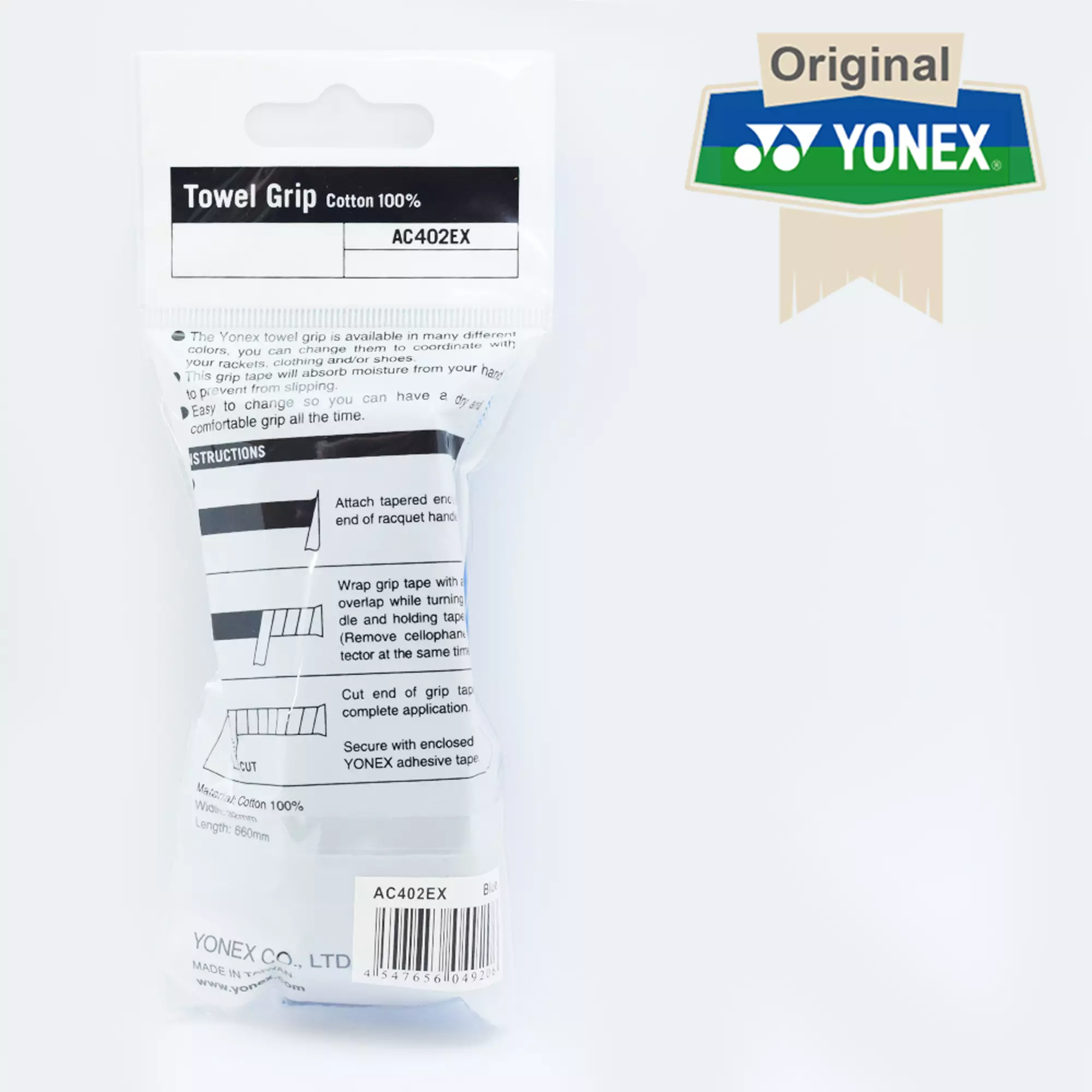 Grip Handuk Badminton Tenis Yonex AC402EX Biru