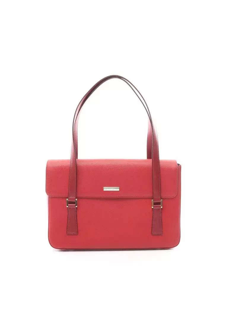 Burberry bag best sale with red handle