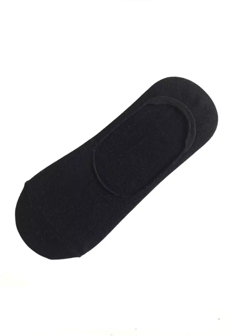 Arabella Kaos Kaki Pendek Unisex Invisible Bawah Mata Kaki 6 Pasang Material Cotton ORIGINAL - Black