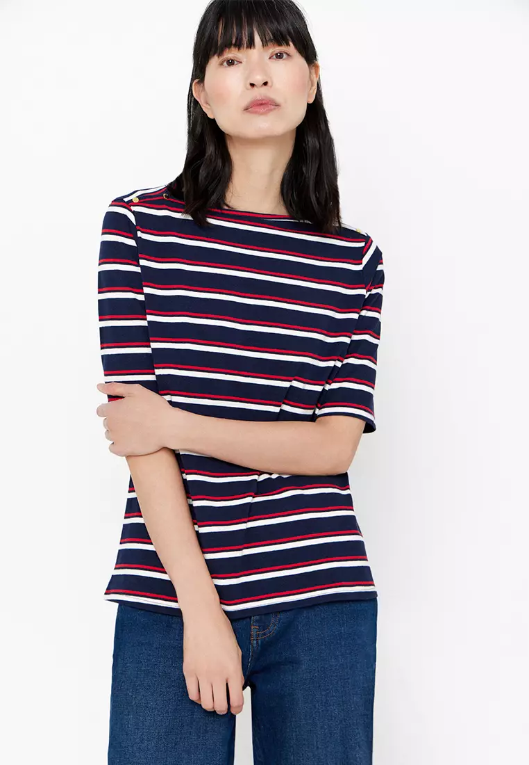 Basic Boat Neckline T-Shirt