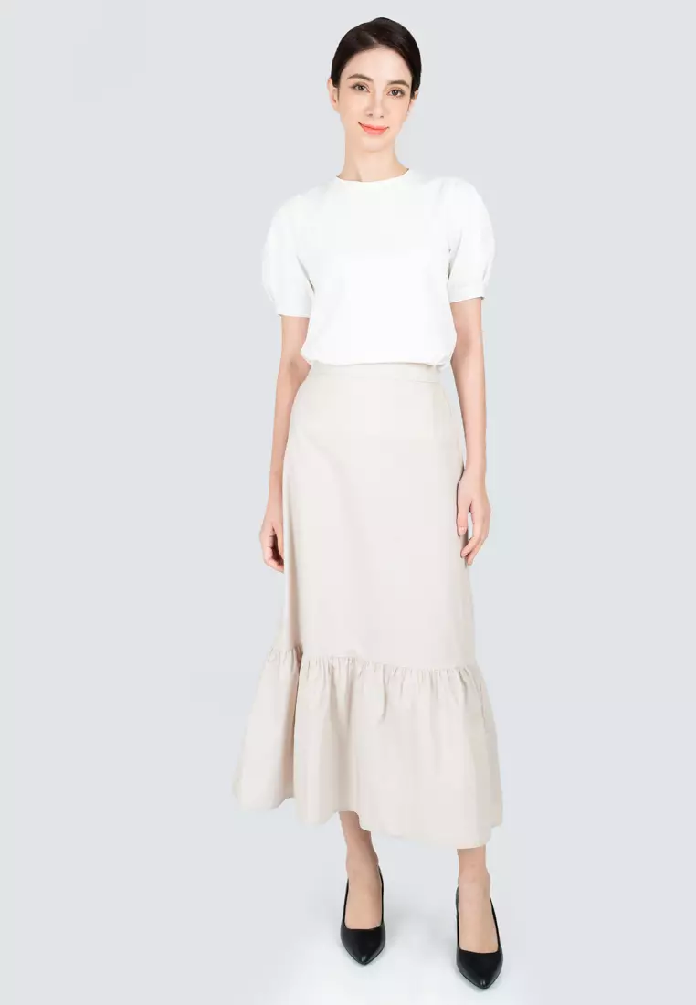 Polo Haus - Women’s Tiered Long Skirt WBLS003