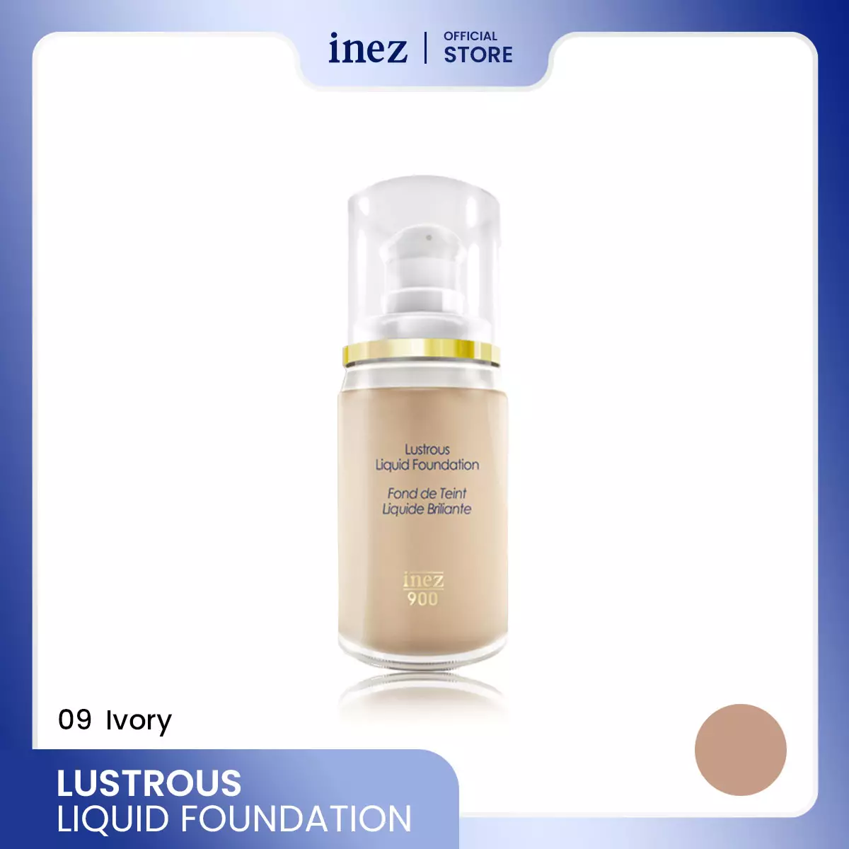 Jual Inez Cosmetics Inez 900 Lustrous Liquid Foundation - Ivory ...