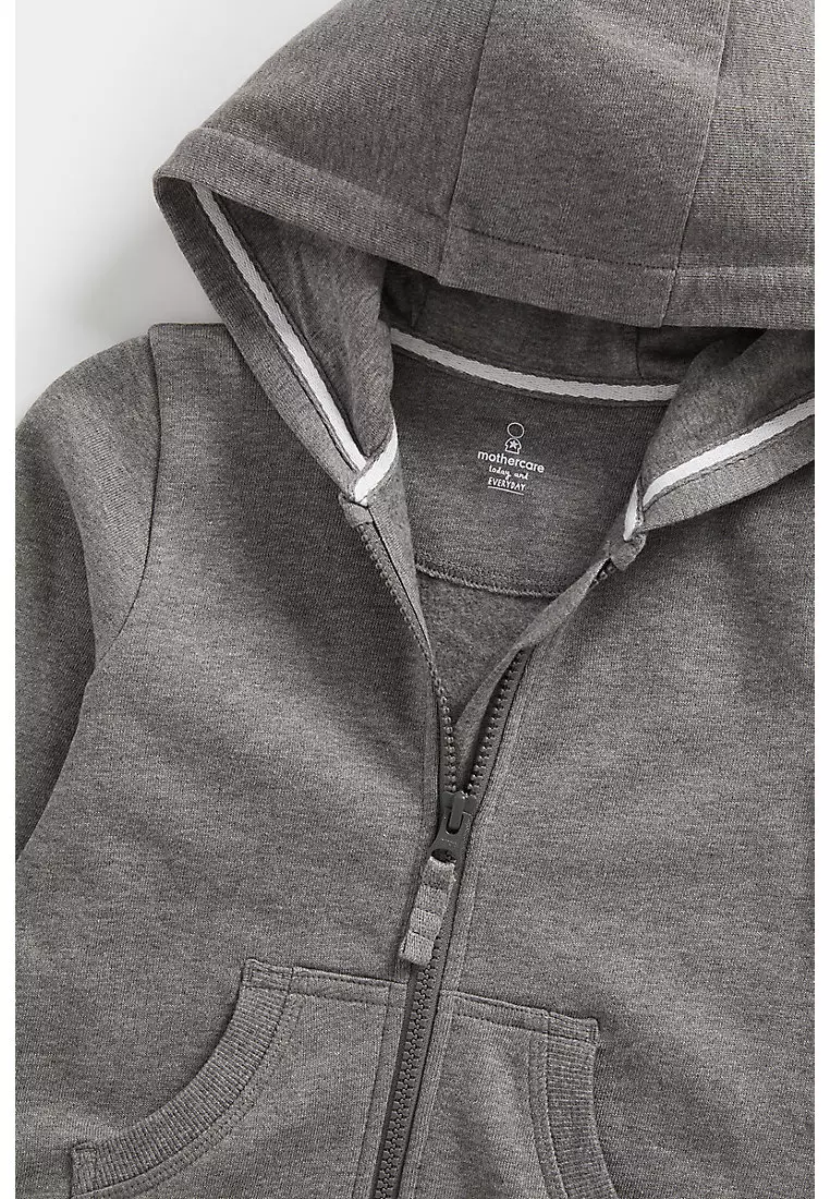 Charcoal Zip-Up Hoody