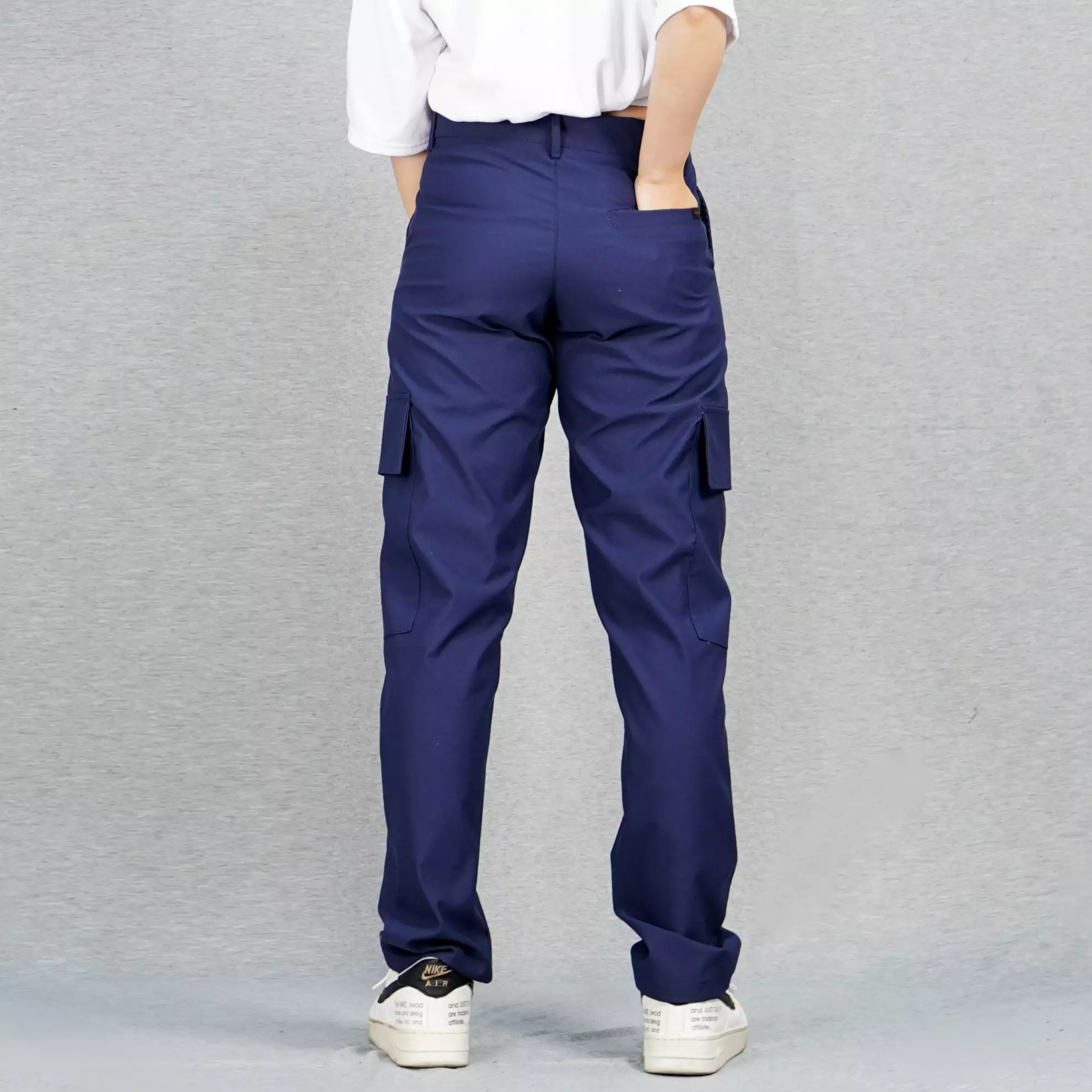  RAYSA Celana Panjang Cargo Celana Cargo Wanita Celana Wanita Celana Kargo - NAVY