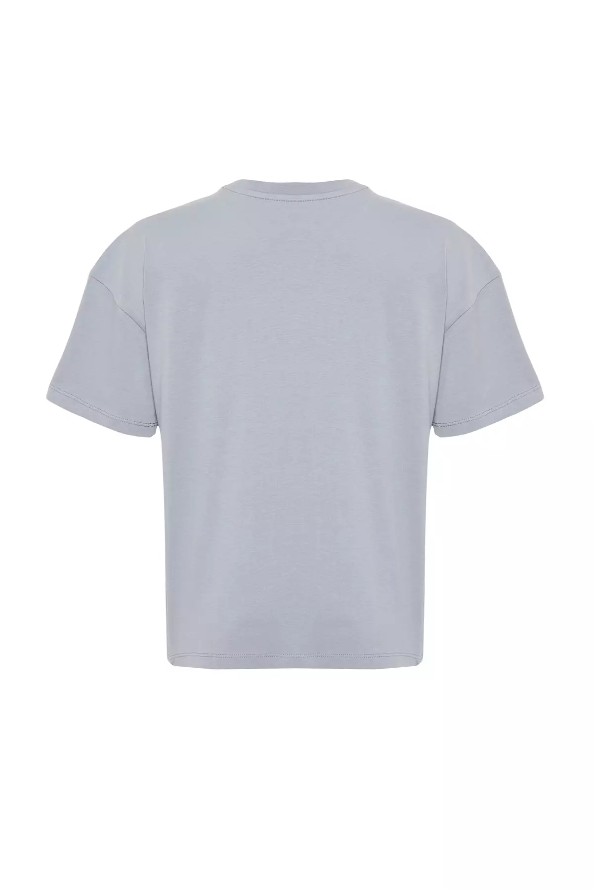 Printed Loose Pattern Knitted T-Shirt