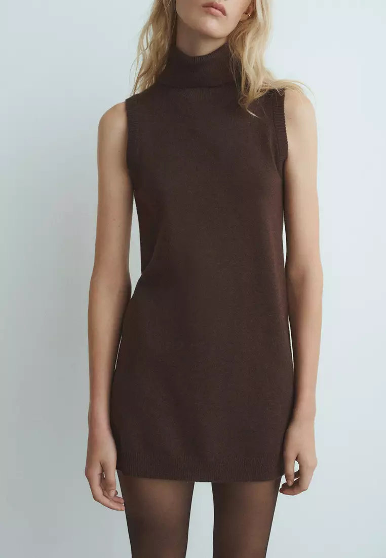 Knitted Turtleneck Dress