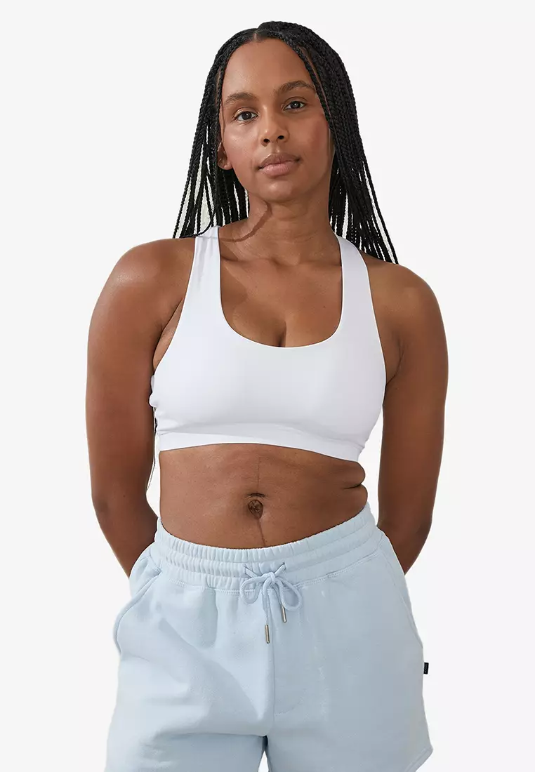 Cotton On Body Recycled Strappy Sports Crop Bra 2023
